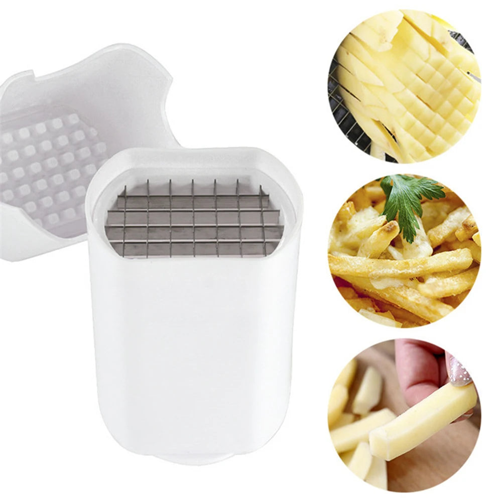 1PC Stainless Steel Slicer Potato Slicer Kitchen Vegetable and Fruit Quick Press French Fries Cutting Tool